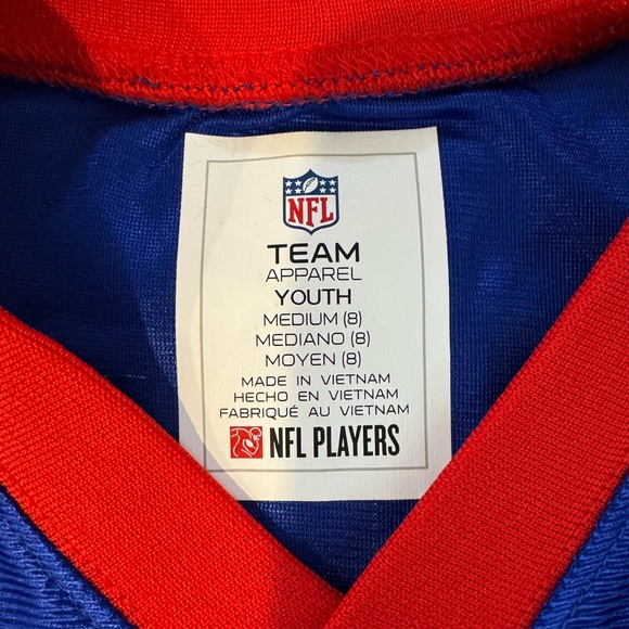 Josh Allen #17 Buffalo Bills NFL Blue Youth Player Home Jersey, Sz M, NWT - Picture 3 of 9